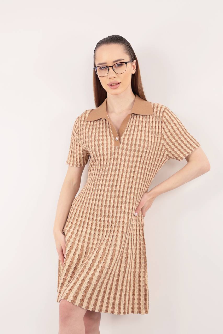 Дамска плетена рокля