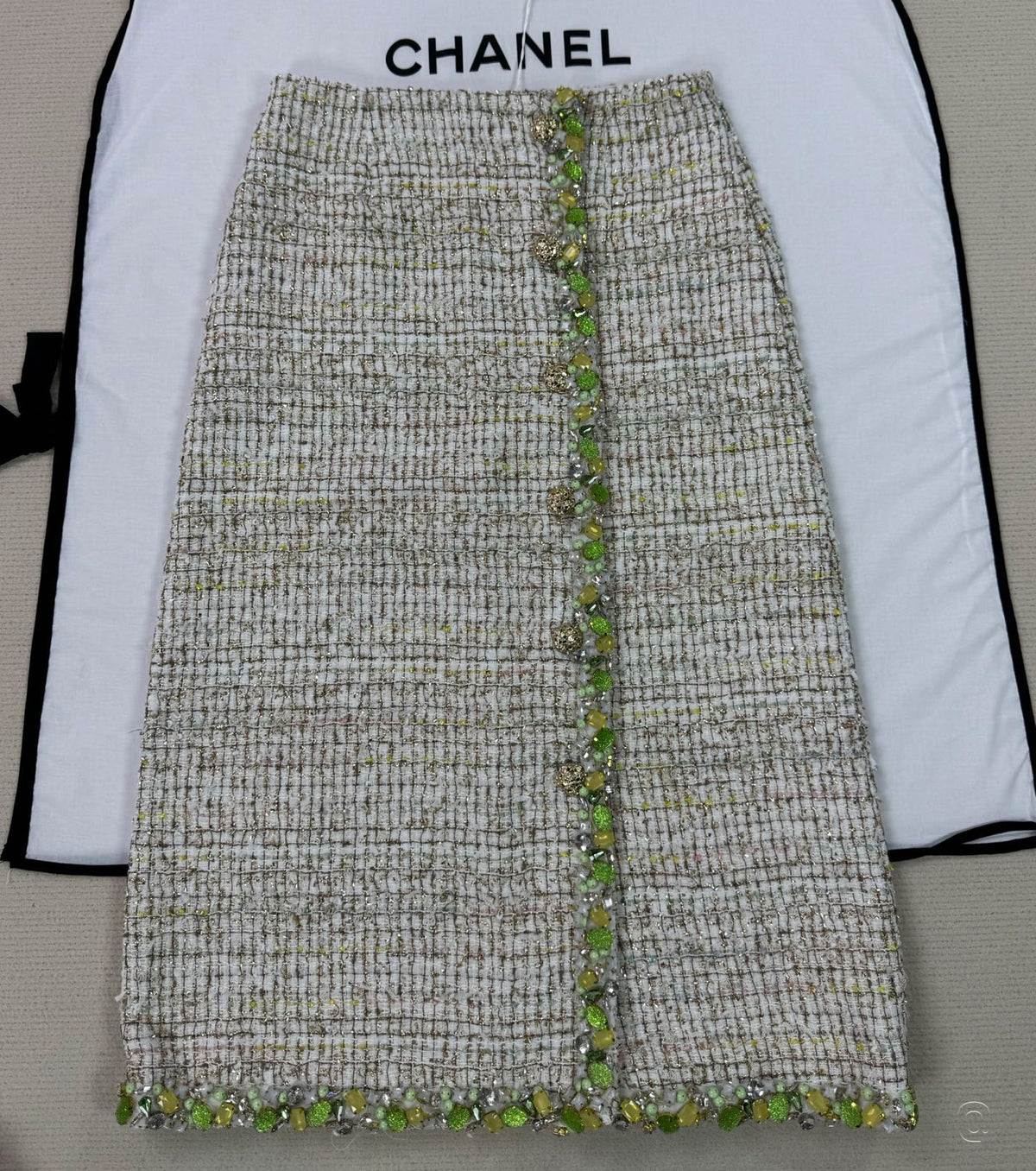 Tweed Midi Skirt