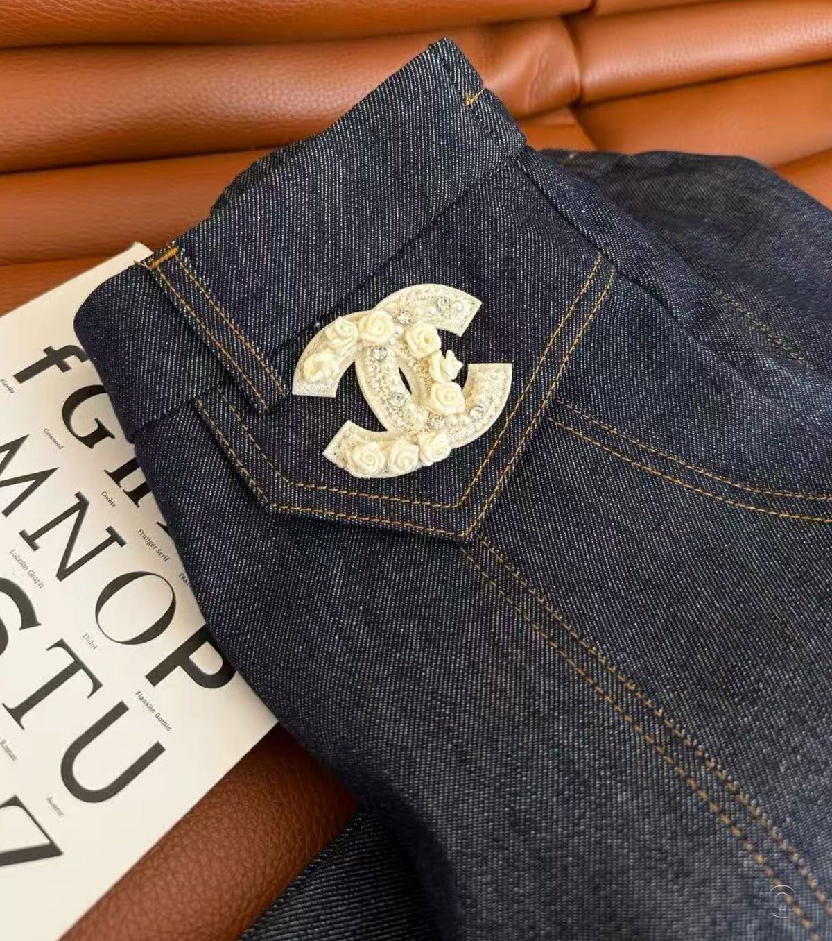 Дълга дънкова пола