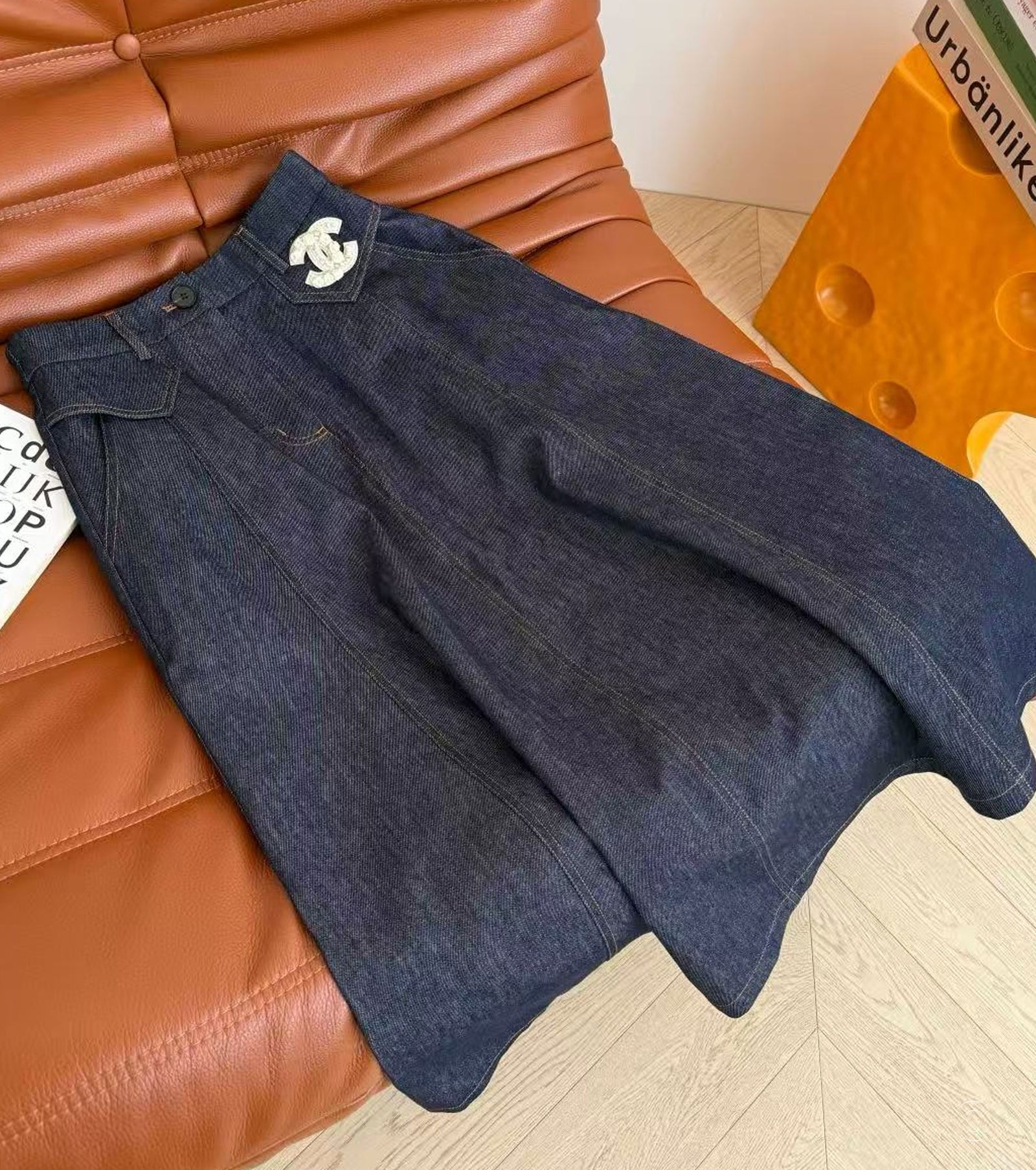 Дълга дънкова пола