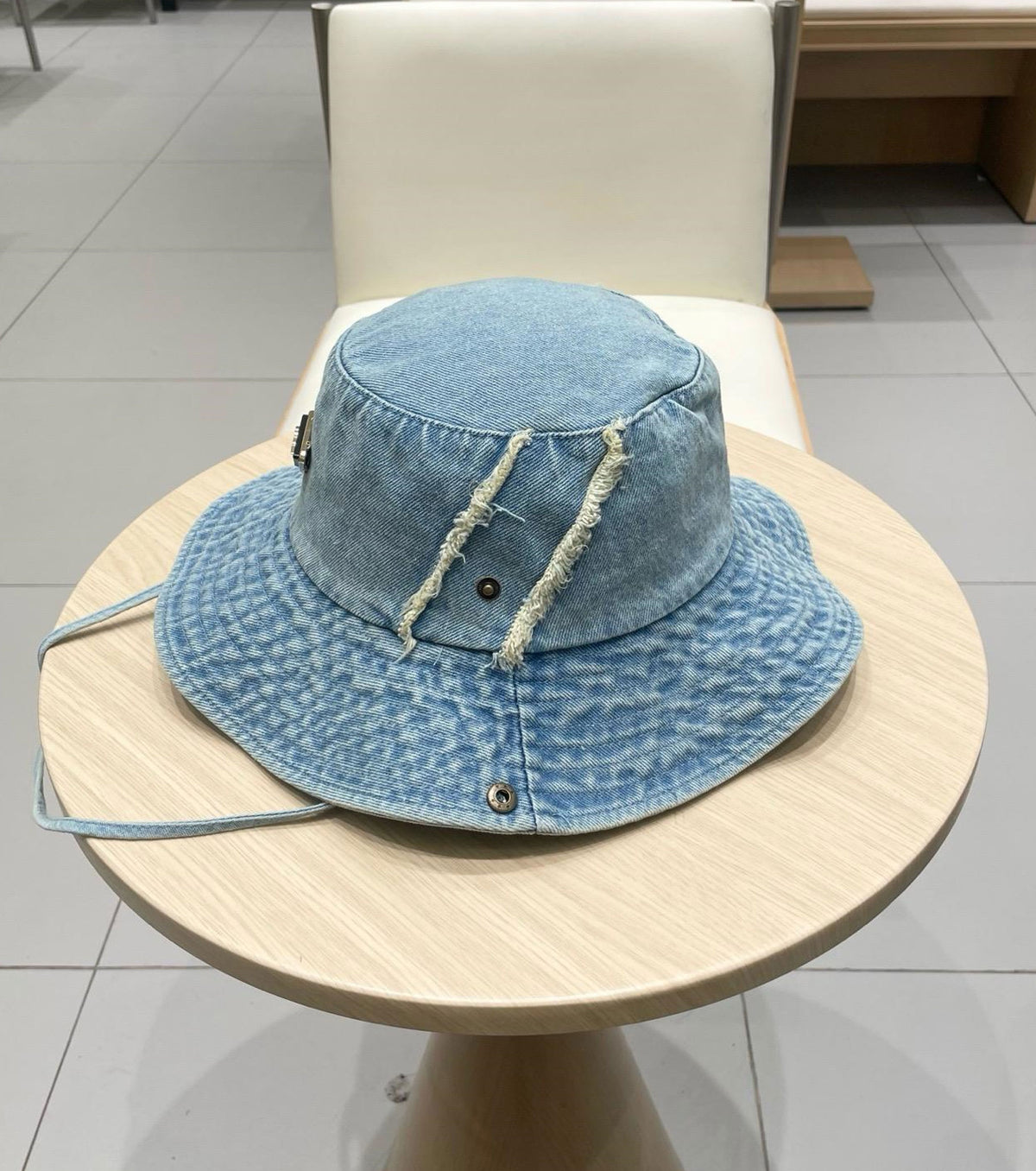 Denim bucket hat