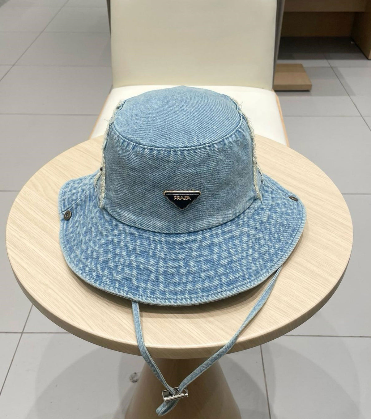 Denim bucket hat