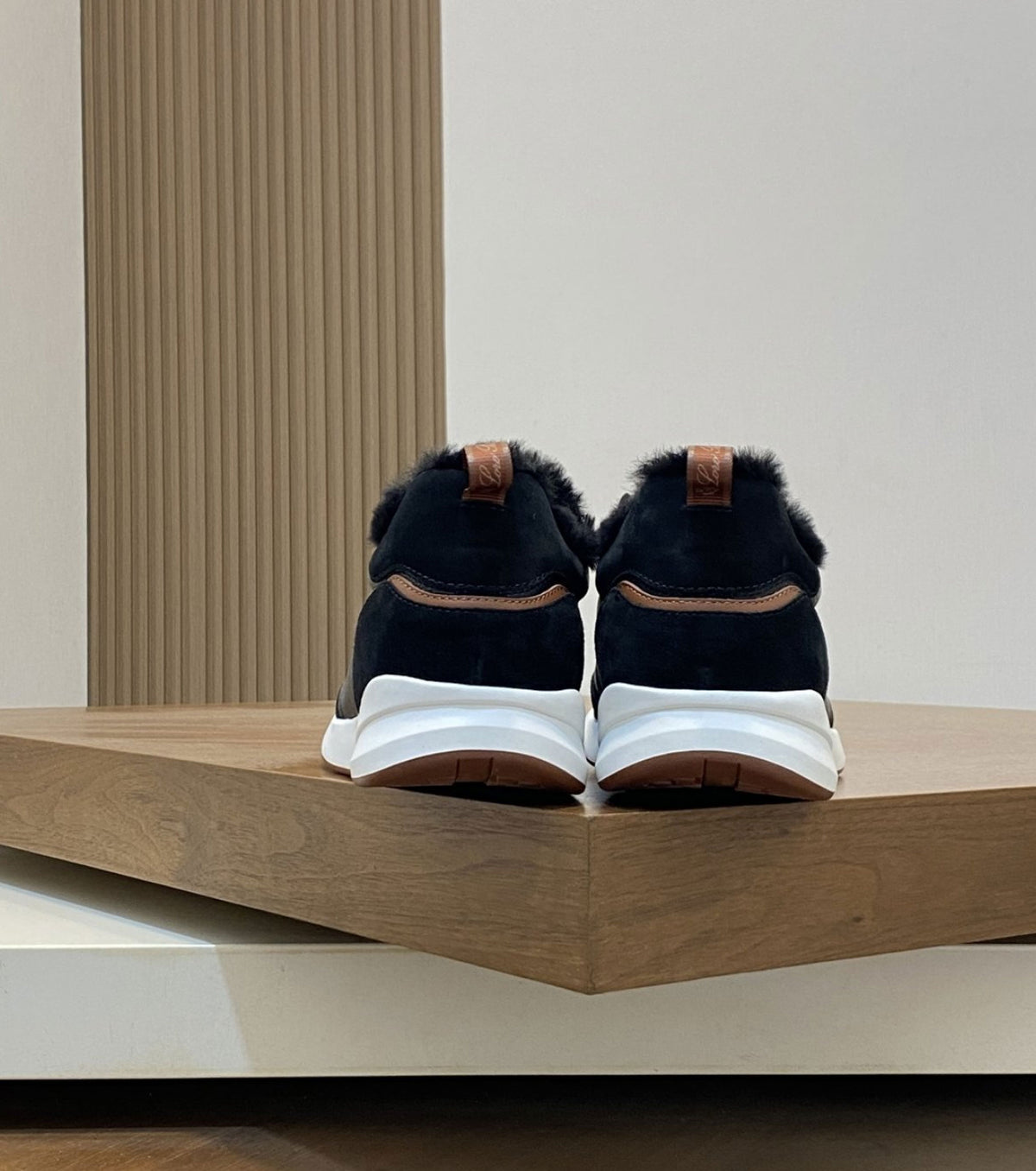 Modular Walk Leather and Suede Sneakers