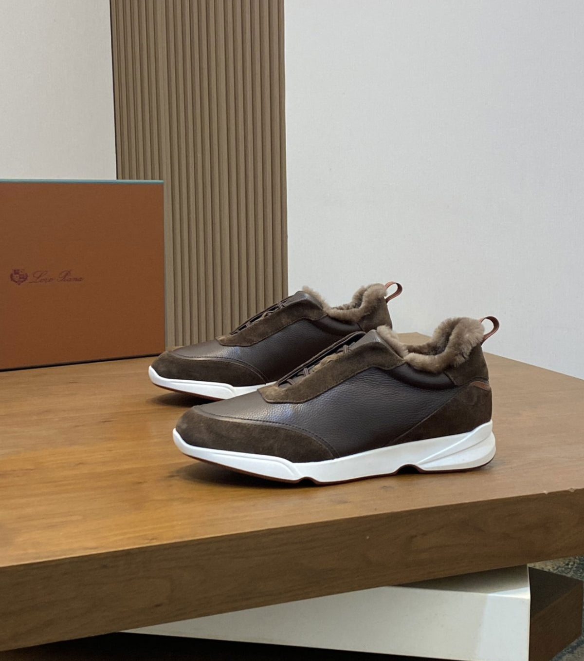Modular Walk Leather and Suede Sneakers