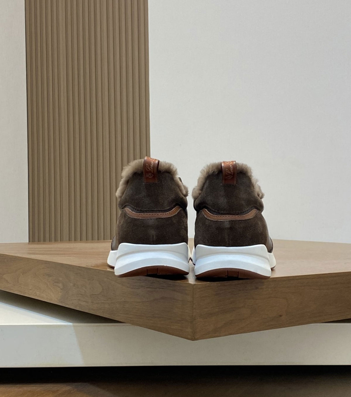 Modular Walk Leather and Suede Sneakers