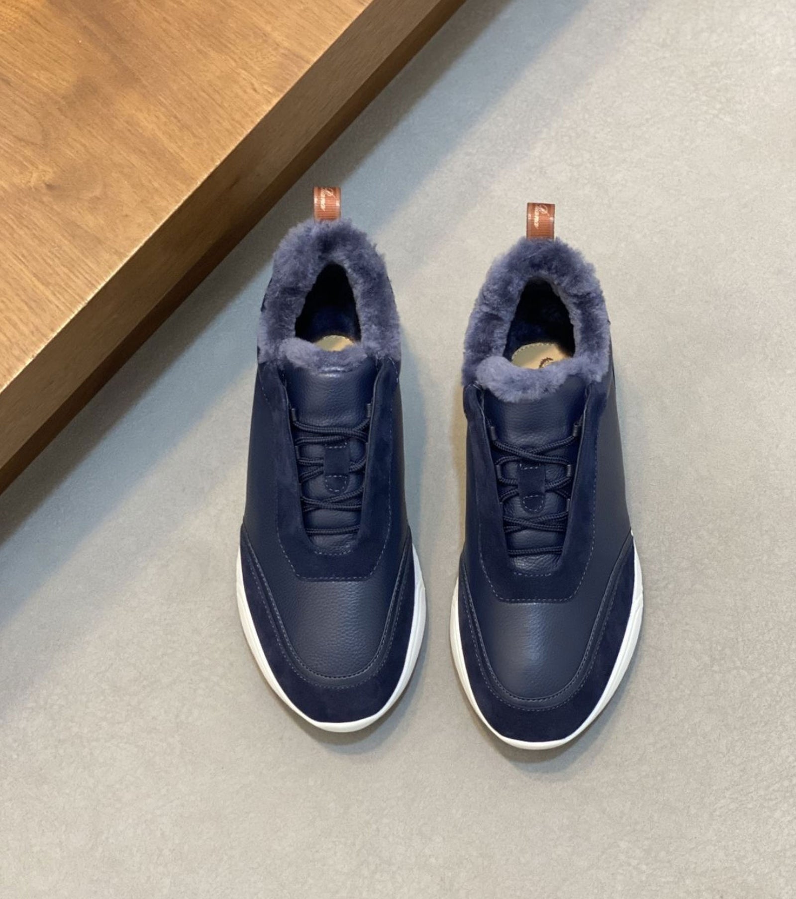 Modular Walk Leather and Suede Sneakers