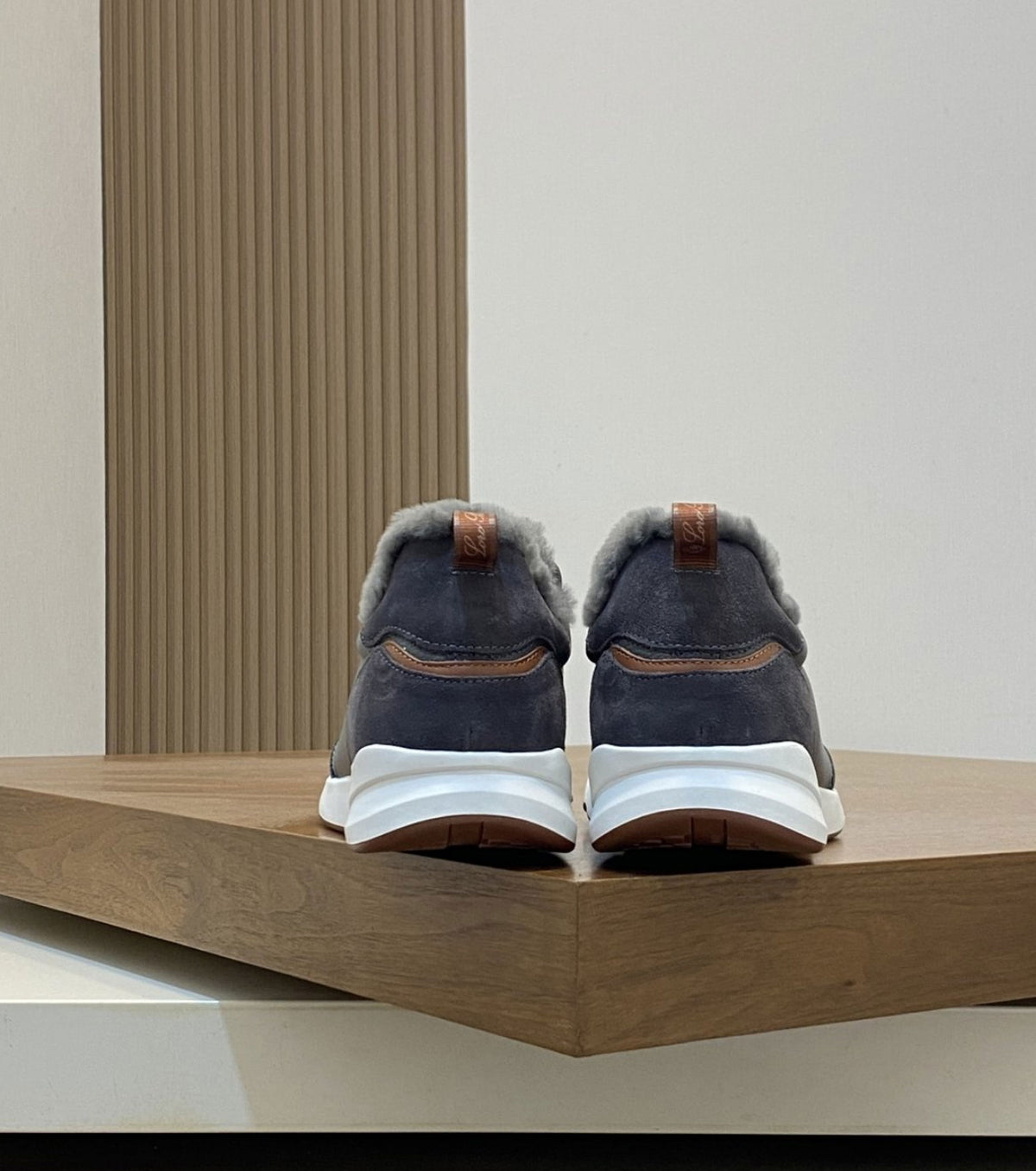 Modular Walk Leather and Suede Sneakers