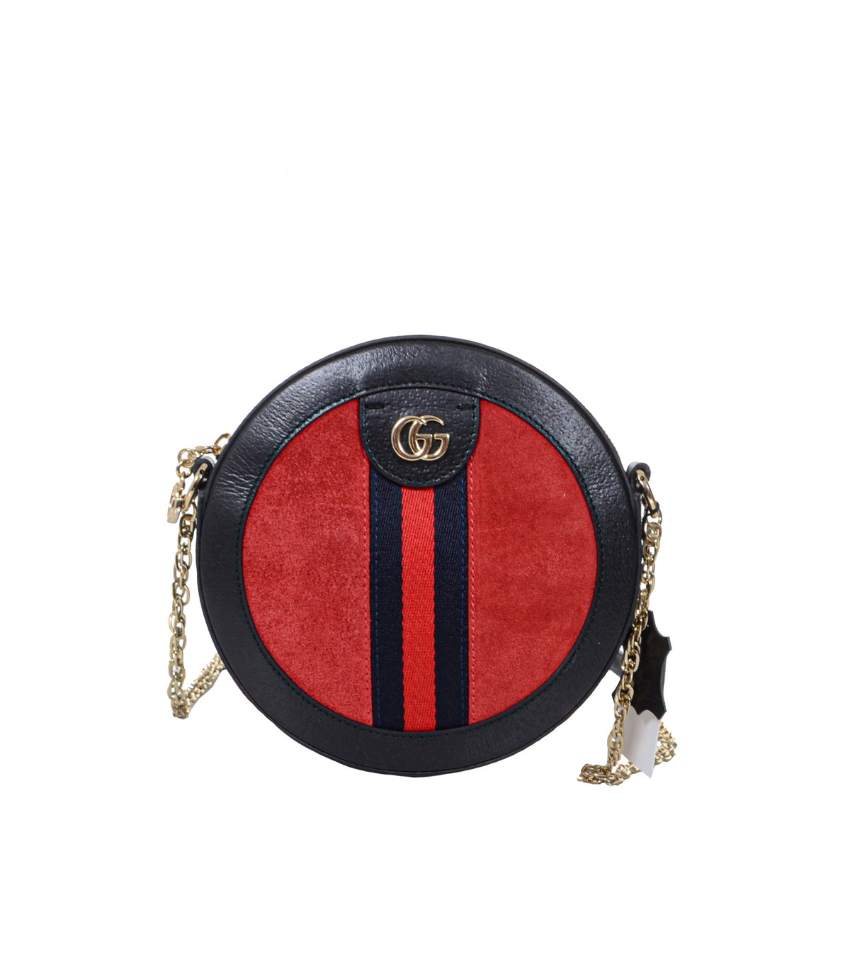 Ophidia Round Leather Shoulder bag