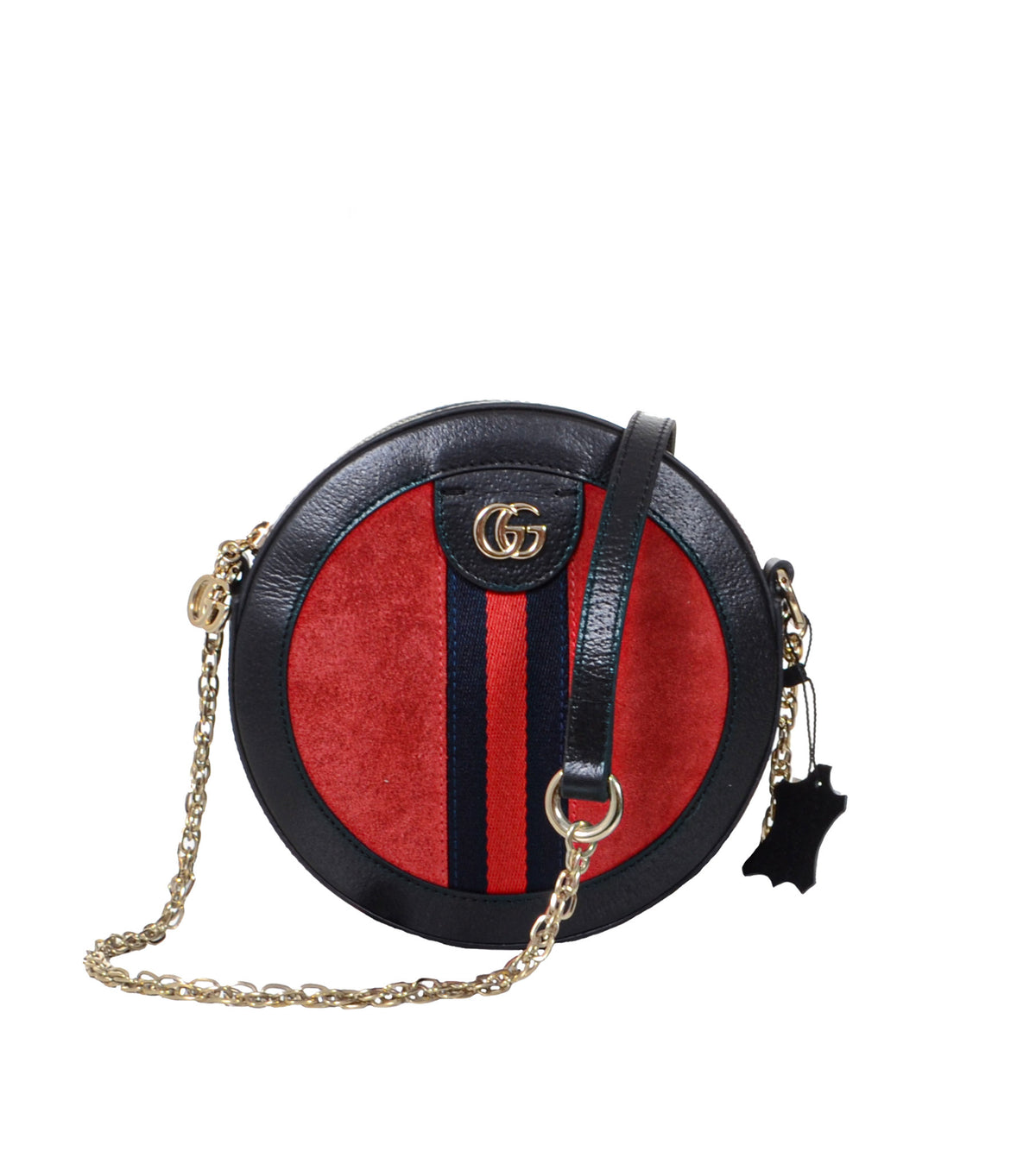 Ophidia Round Leather Shoulder bag