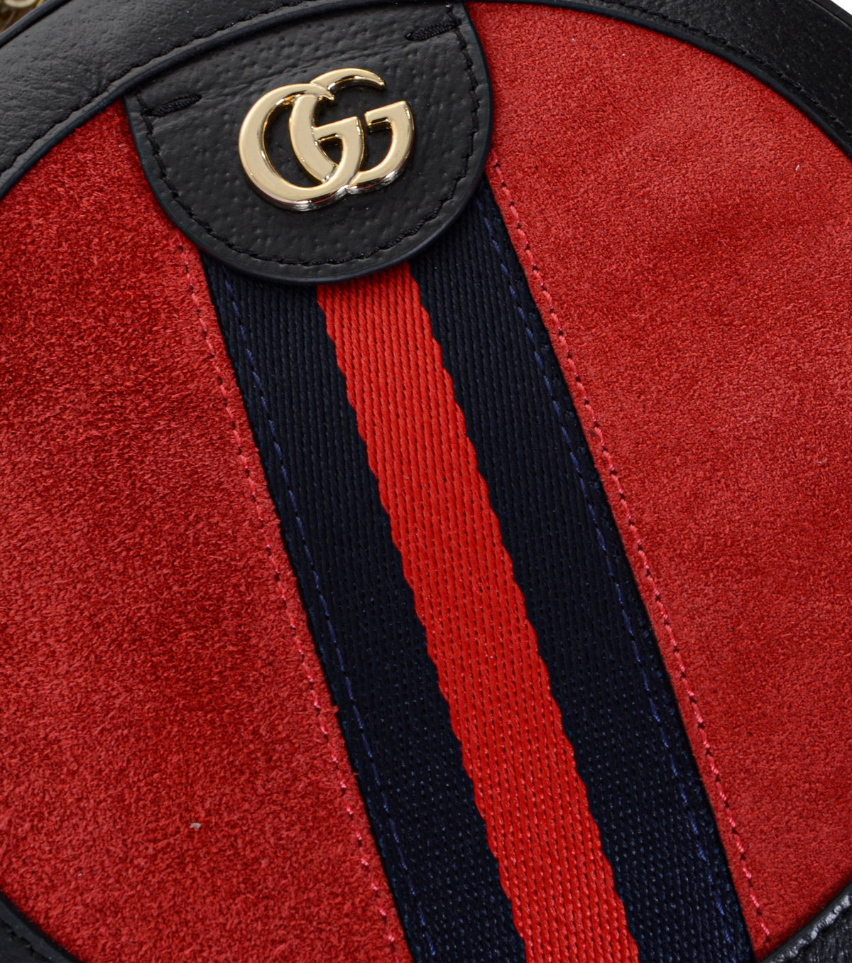 Ophidia Round Leather Shoulder bag