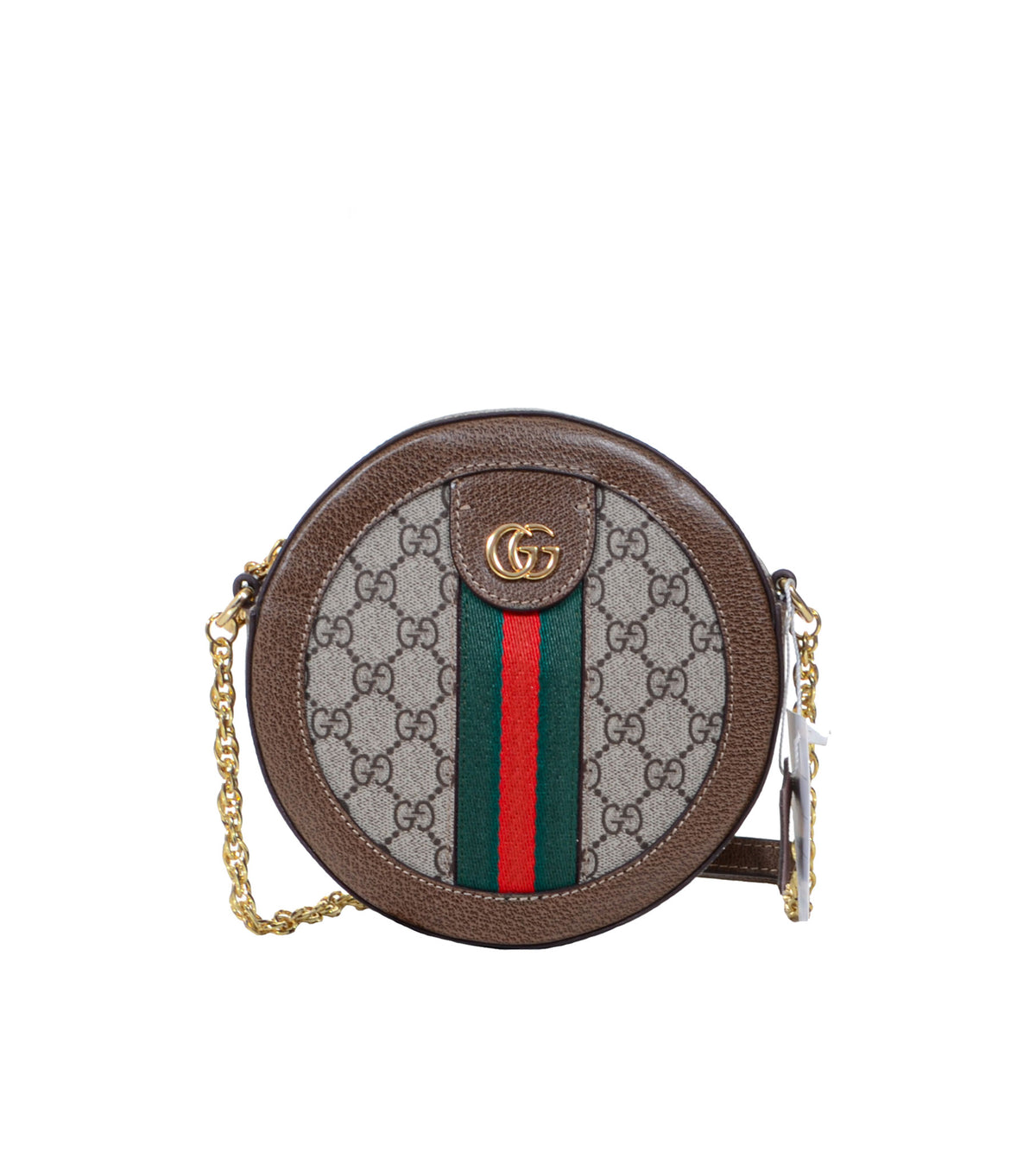 Ophidia Round Leather Shoulder bag