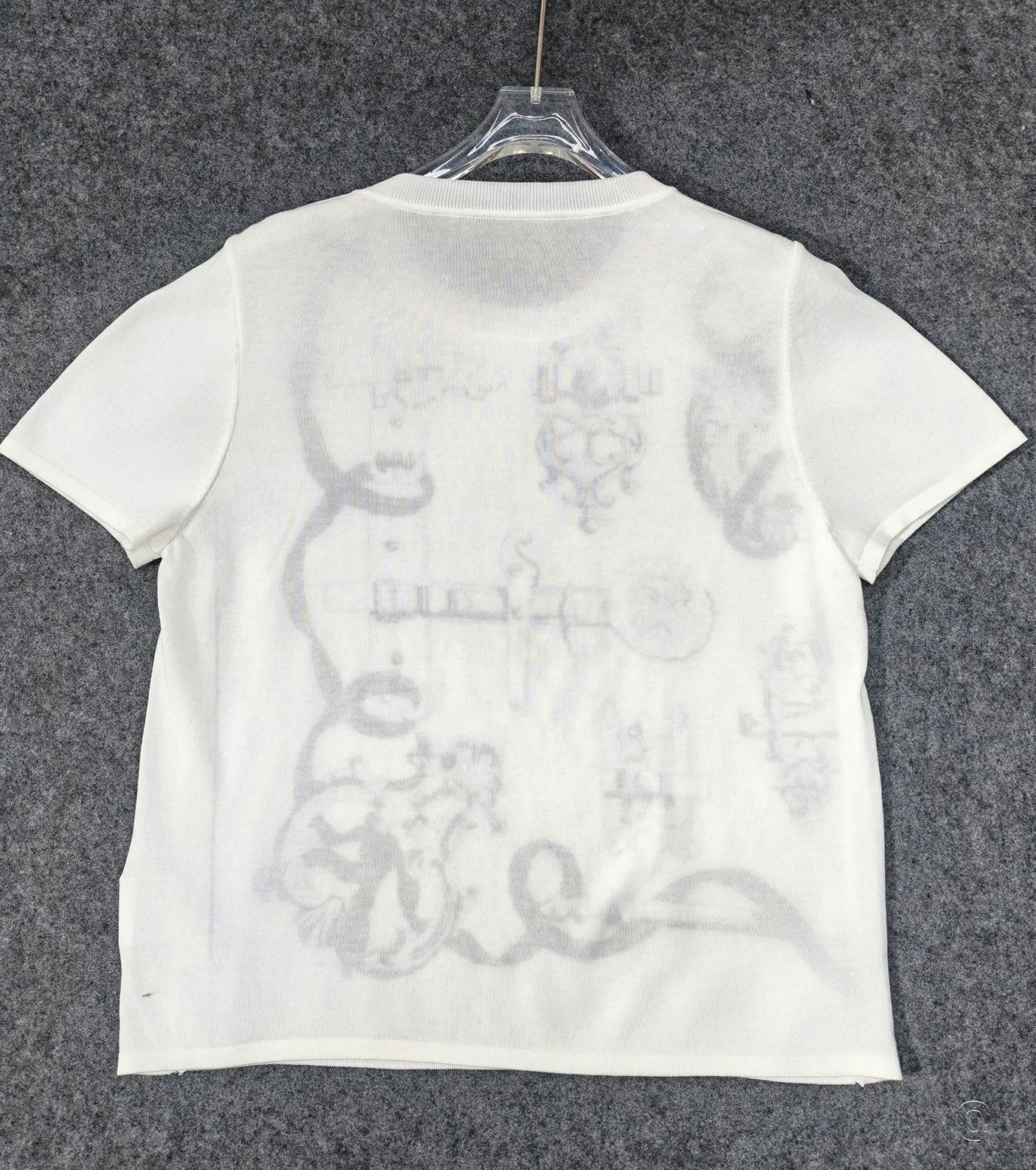 "Ferronnerie Remix" short-sleeve sweater
