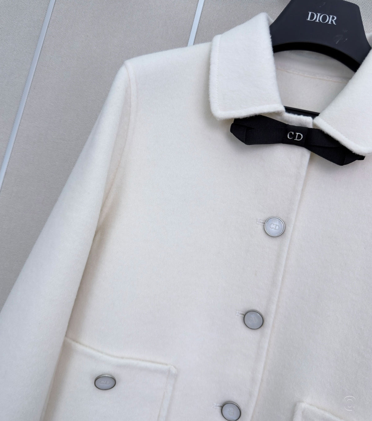 Wool cropped jacket