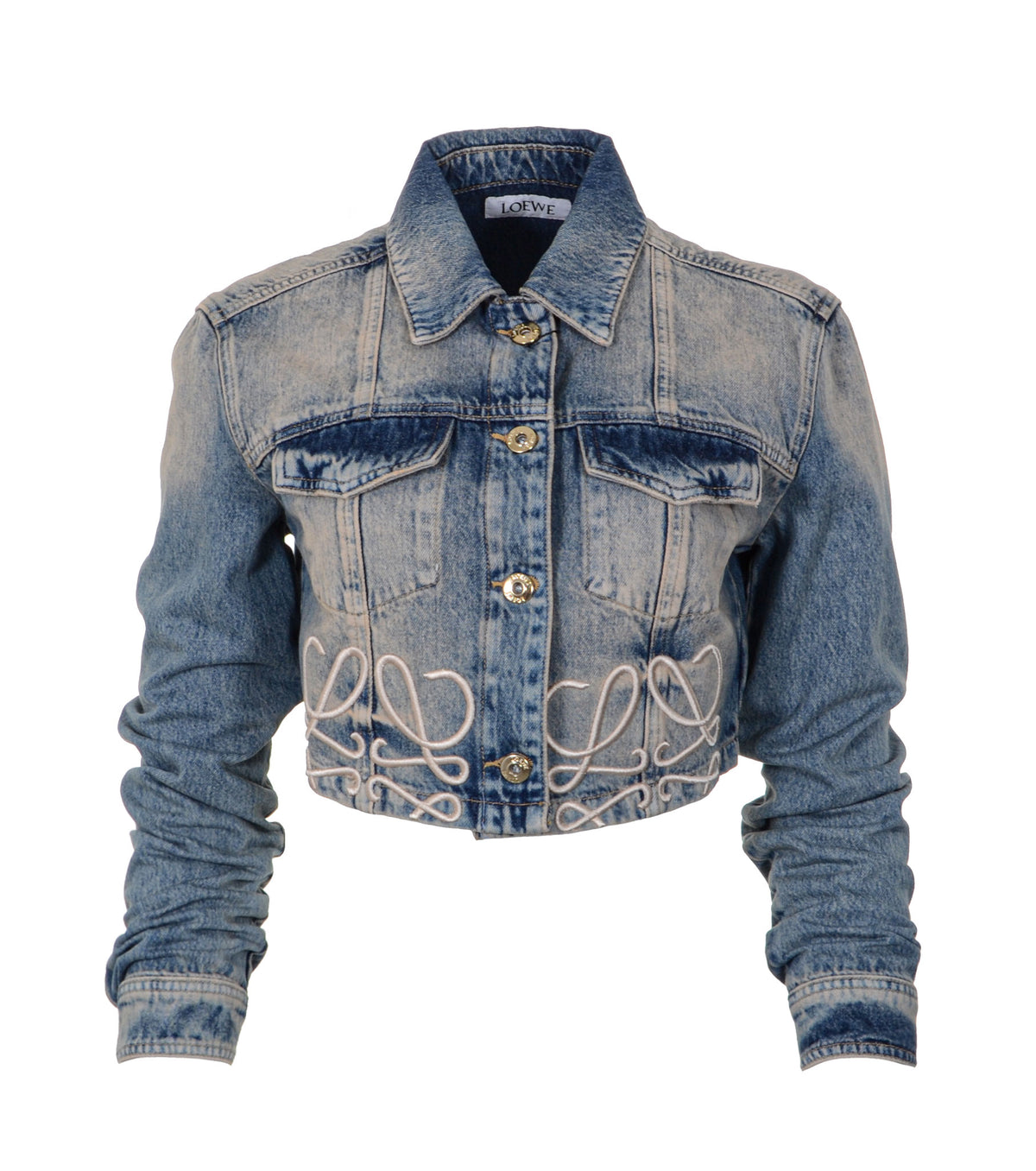 Women Embroidered Denim Jacket