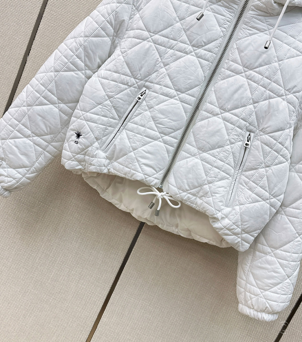Macrocannage Cropped Jacket