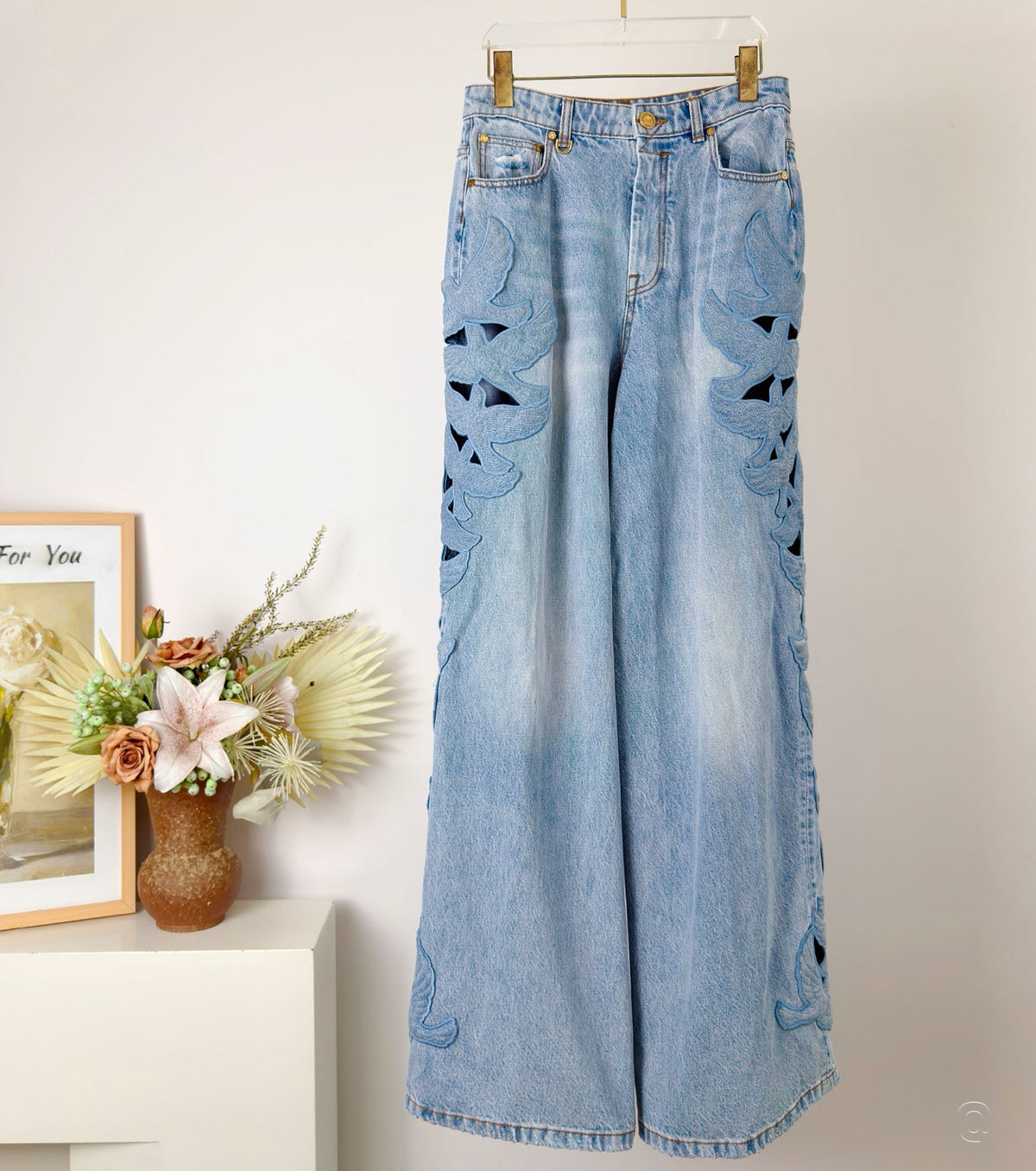 Jeans Alchemy Applique Relaxed Flare