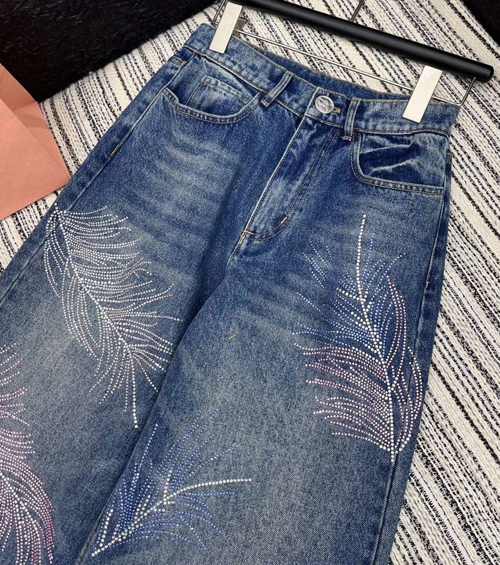 Rhinestones Jeans