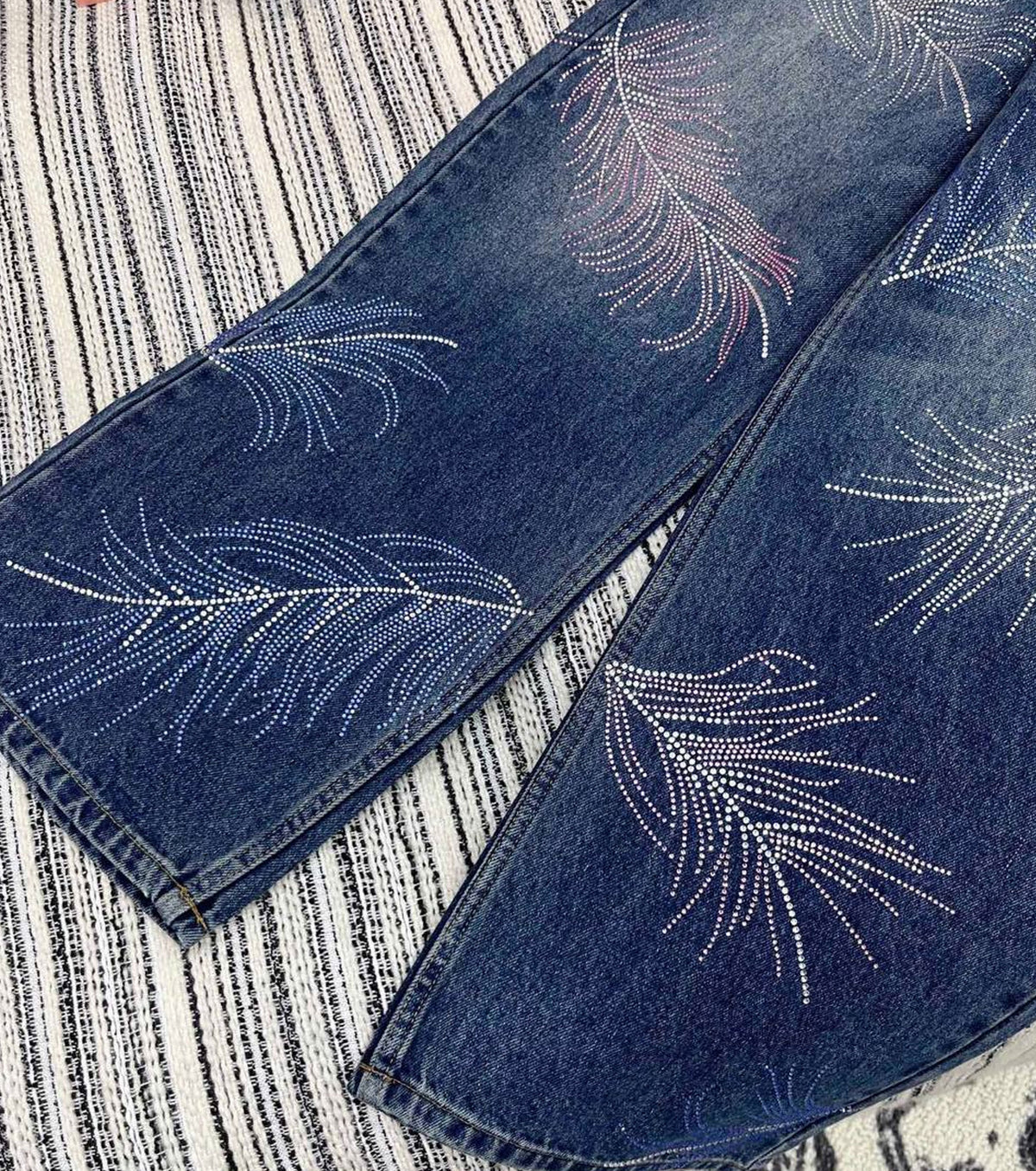 Rhinestones Jeans