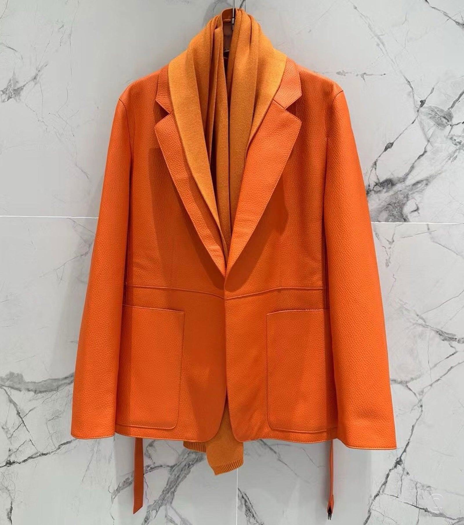 Women Leather Blazer