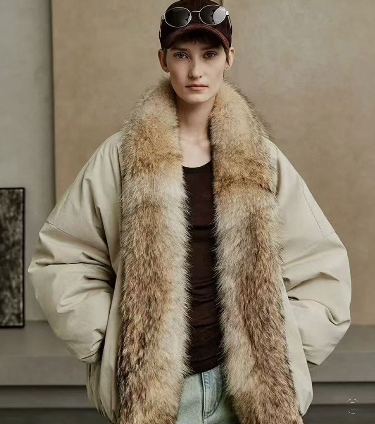 Дамска пухена парка Oversize