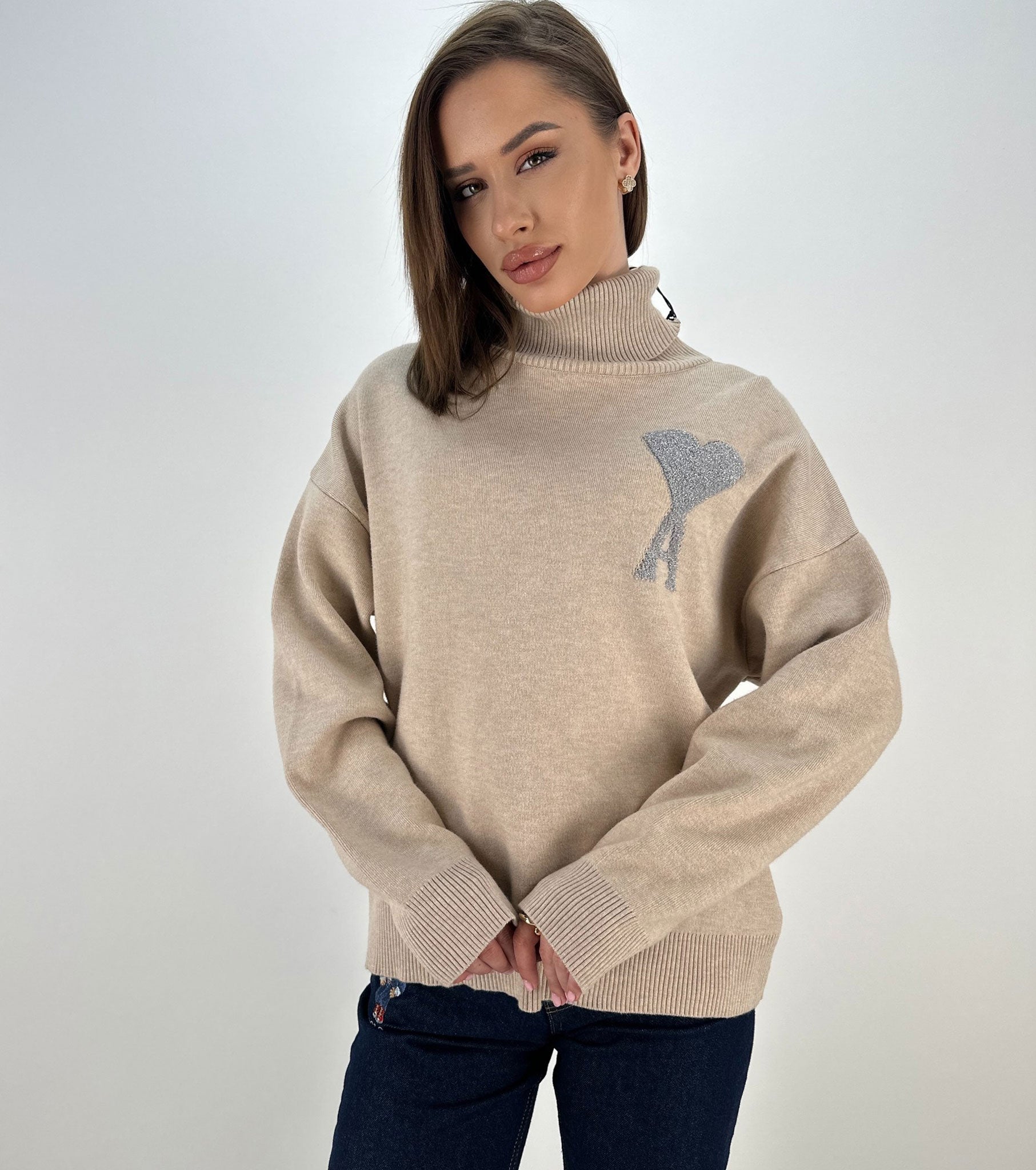 Дамски кашмирен пуловер