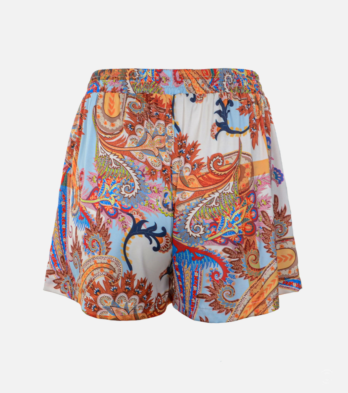 Дамски къси панталони с пейсли принт