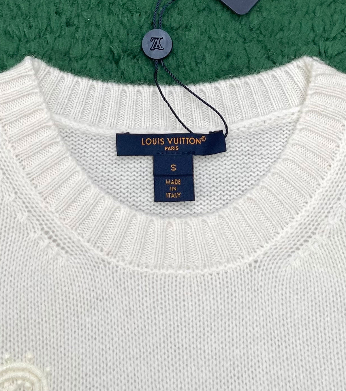 Embroidered Signature Knit Top