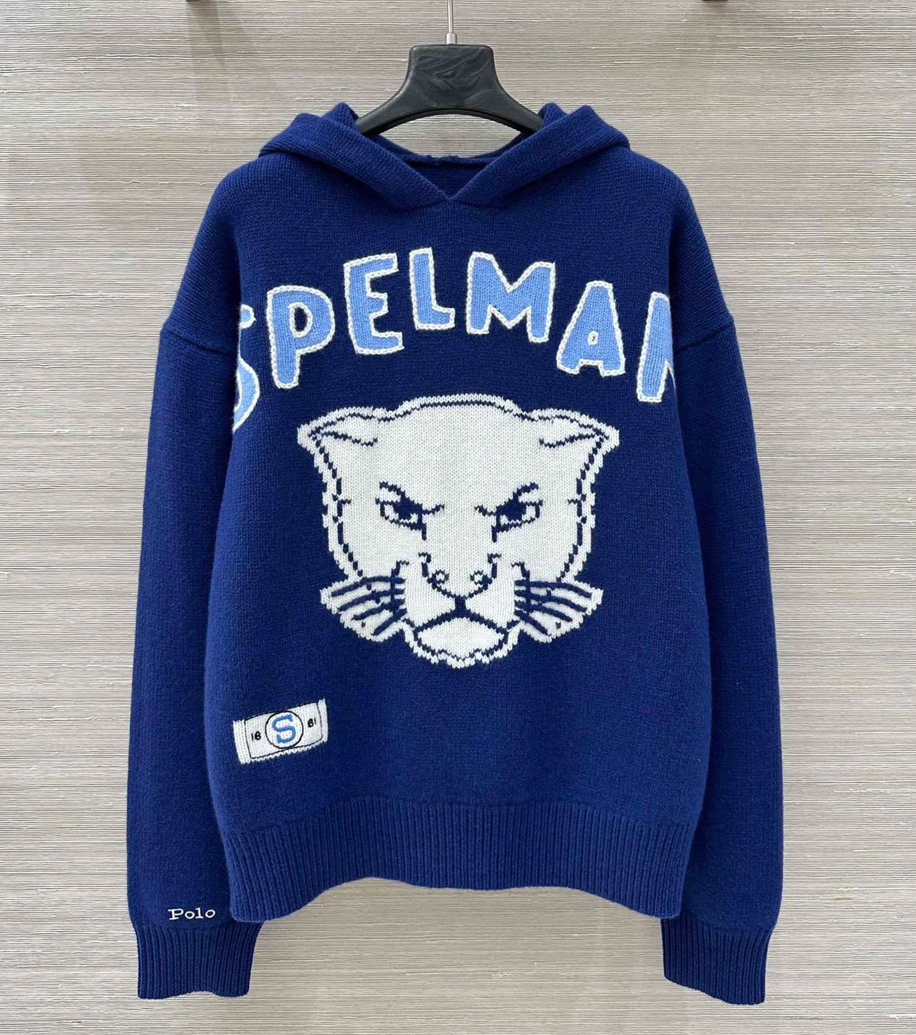 Дамски вълнен пуловер с качулка Oversized