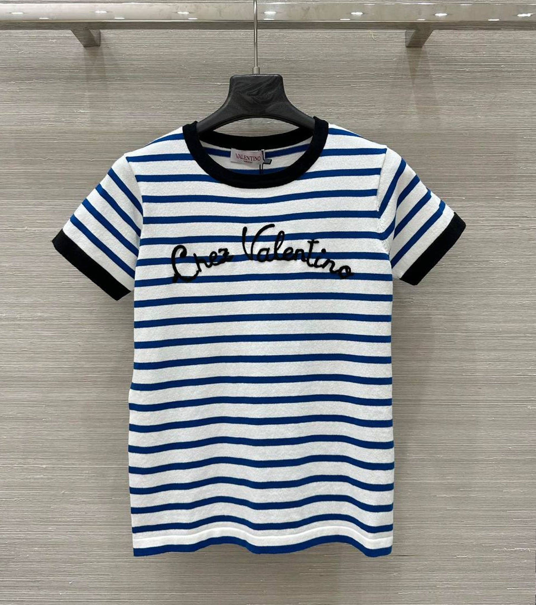 STRIPED COTTON JERSEY T-SHIRT