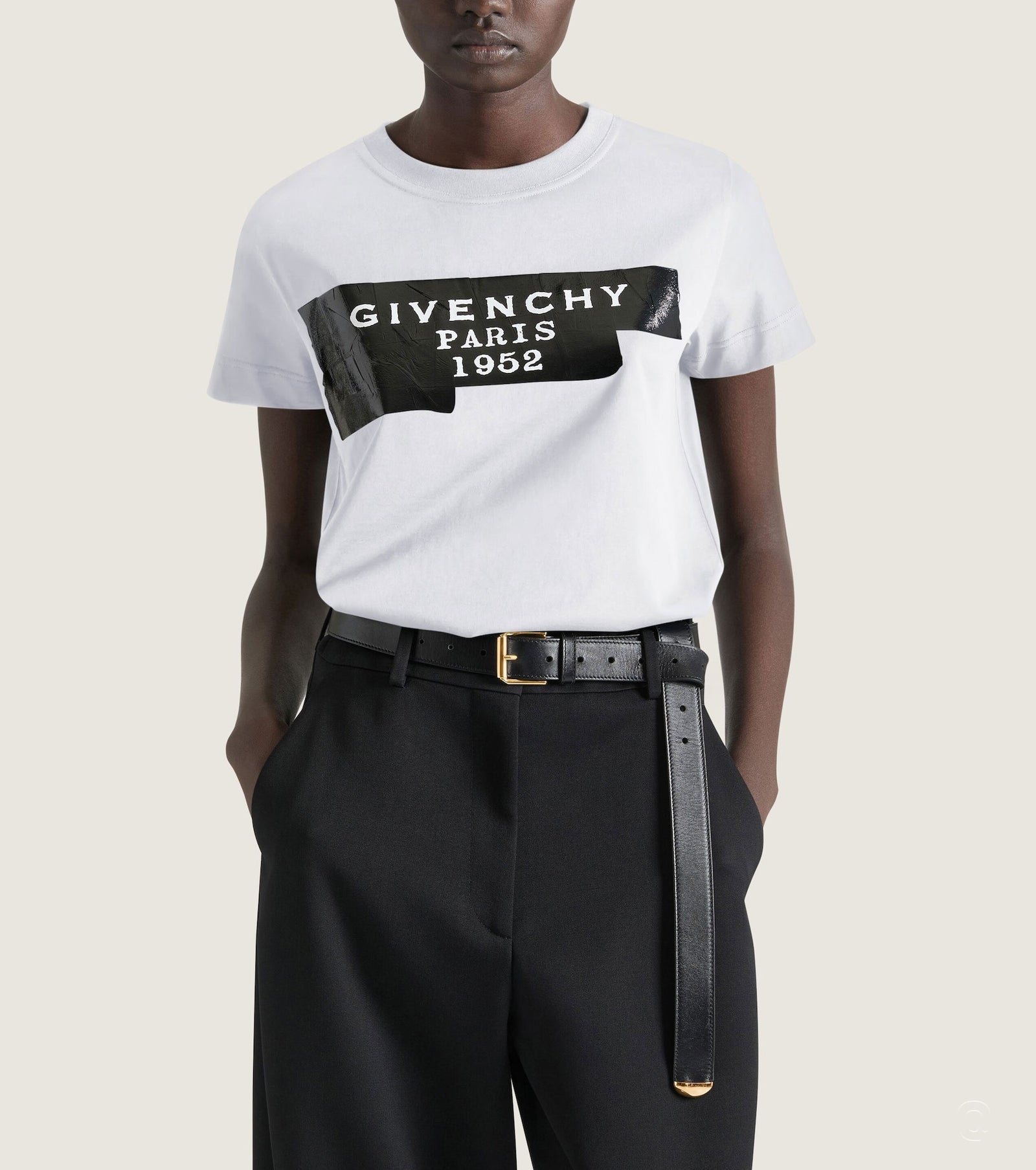 Tape print t-shirt GV0621