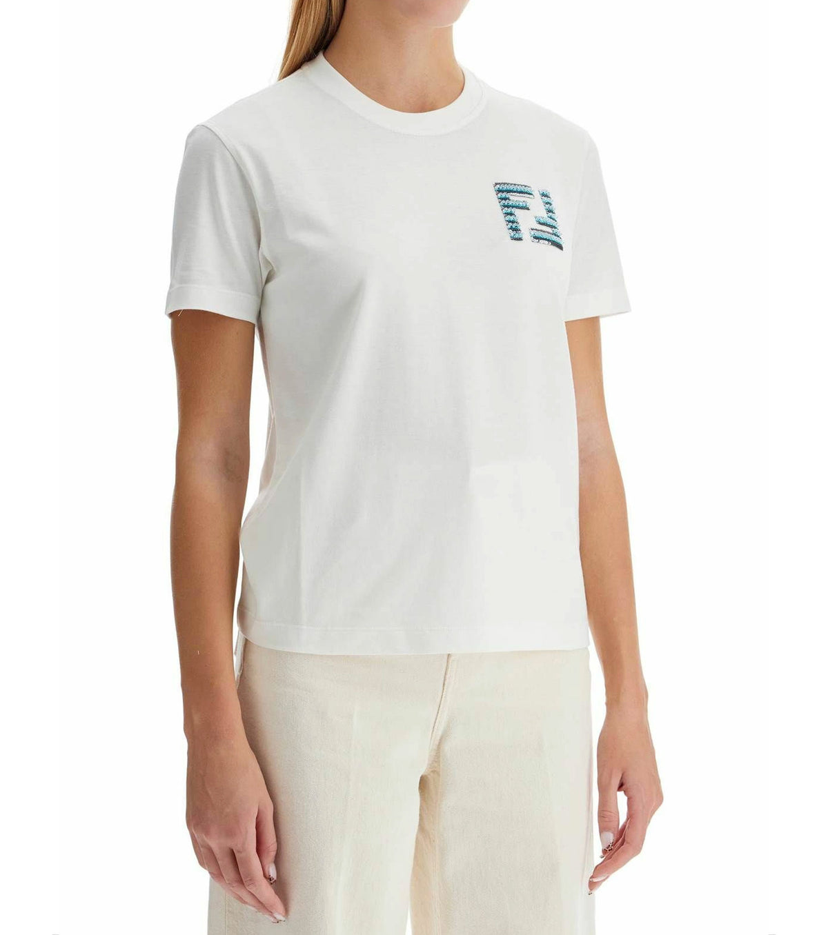 FF тениска с апликации FN1336W