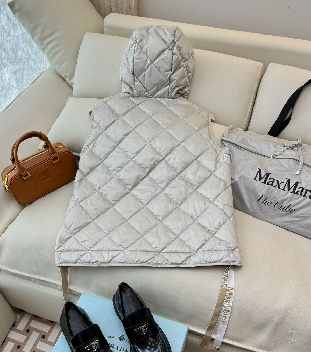 Дамски елек от гъши пух